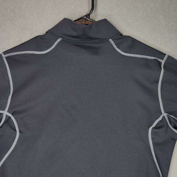Nike Pro ThermaFit L Moc Neck Pullover Women Black White Compression Performance - Picture 12 of 14